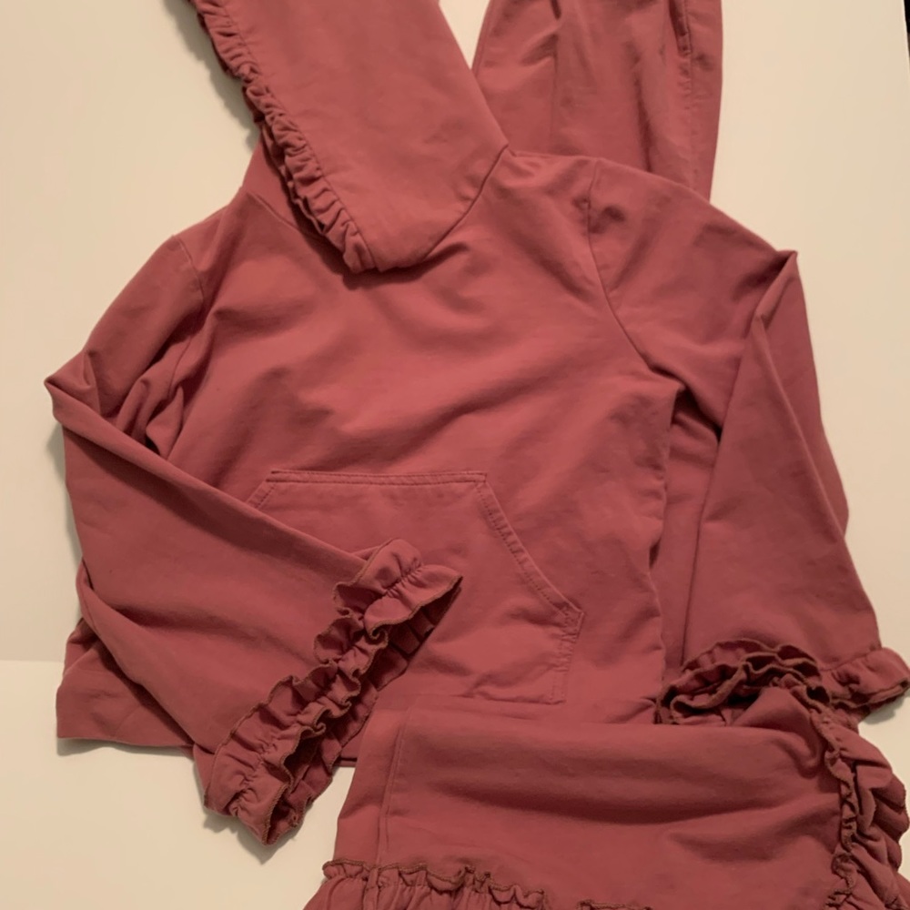 Boutique outfit girls size 8 dusty rose color